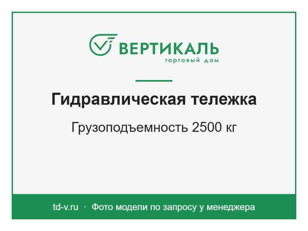 Гидравлическая тележка BF25, 2500 кг - КУПИТЬ ТД Вертикаль фото1